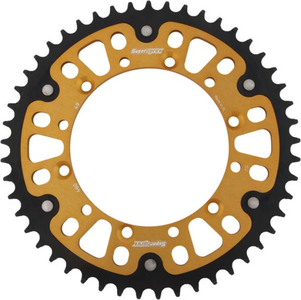 SUPERSPROX - REAR STEALTH SPROCKET ALU/STL 49T-520 GLD KAW - Image 1