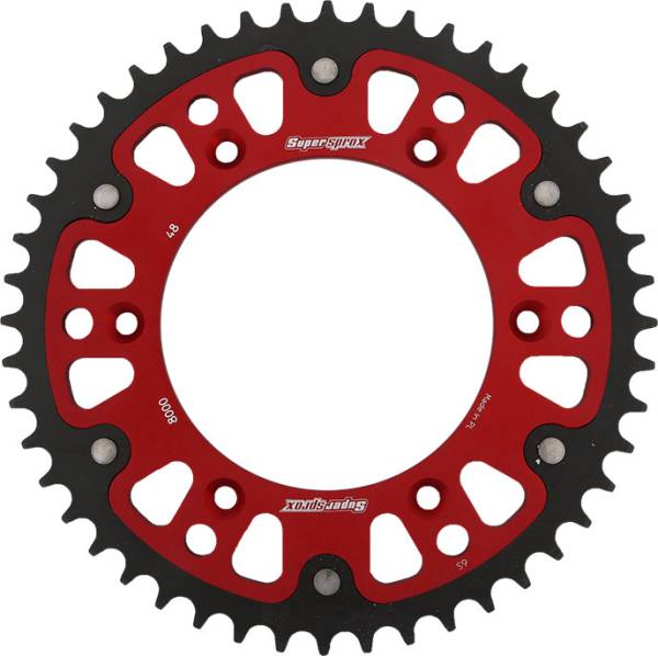 SUPERSPROX - REAR STEALTH SPROCKET ALU/STL 48T-520 RED BETA - Image 1