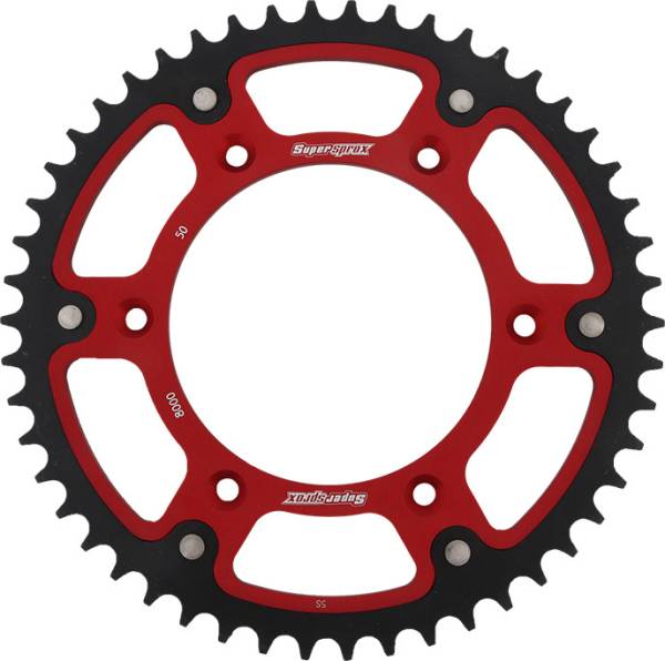 SUPERSPROX - REAR STEALTH SPROCKET ALU/STL 50T-520 RED BETA - Image 1