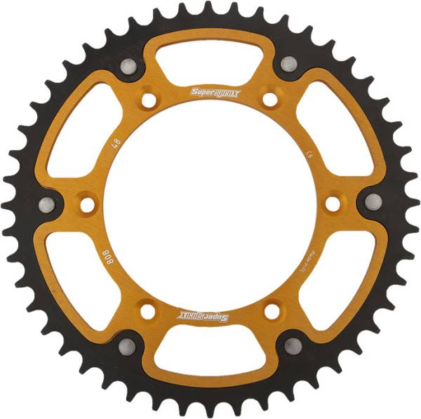 SUPERSPROX - REAR STEALTH SPROCKET ALU/STL 48T-520 GLD SUZ - Image 1