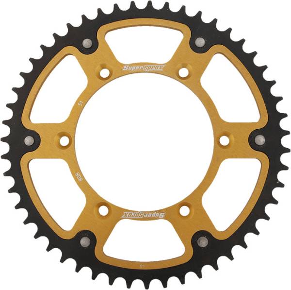 SUPERSPROX - REAR STEALTH SPROCKET ALU/STL 51T-520 GLD SUZ - Image 1