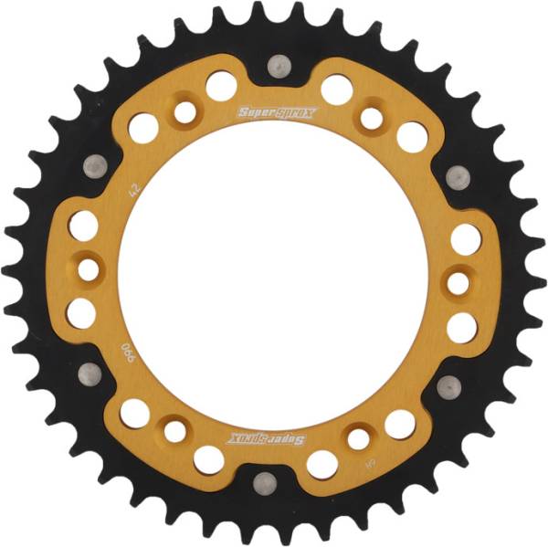 SUPERSPROX - REAR STEALTH SPROCKET ALU/STL 42T-520 GLD HUSQ/KTM - Image 1