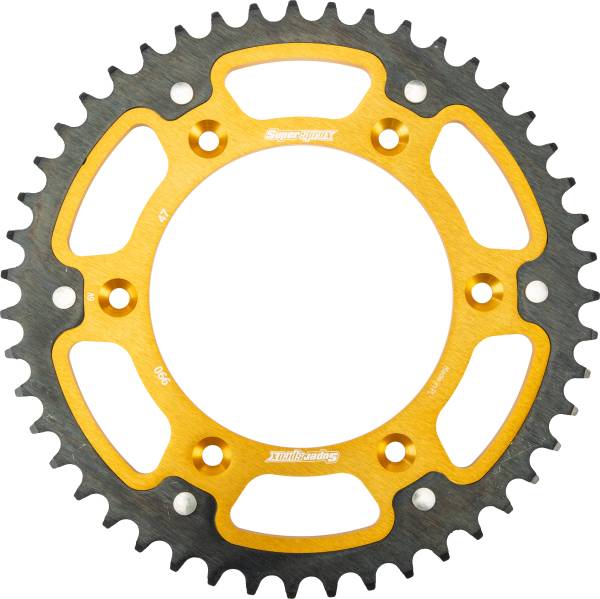 SUPERSPROX - REAR STEALTH SPROCKET ALU/STL 47T-520 GLD HUS/HUSQ/KTM - Image 1