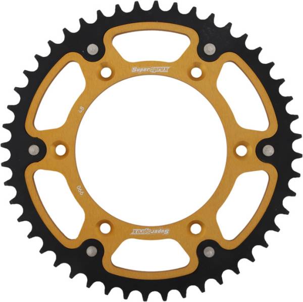 SUPERSPROX - REAR STEALTH SPROCKET ALU/STL 48T-520 GLD HUS/HUSQ/KTM - Image 1