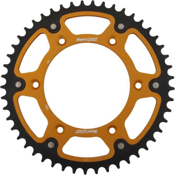 SUPERSPROX - REAR STEALTH SPROCKET ALU/STL 49T-520 GLD HUSQ/KTM - Image 1