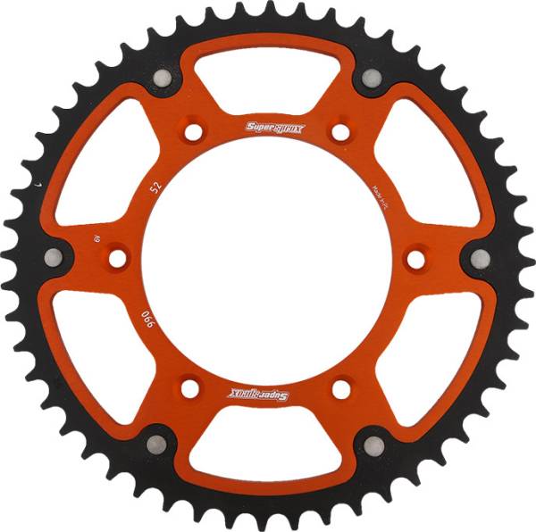 SUPERSPROX - REAR STEALTH SPROCKET ALU/STL 52T-520 ORG HUS/HUSQ/KTM - Image 1