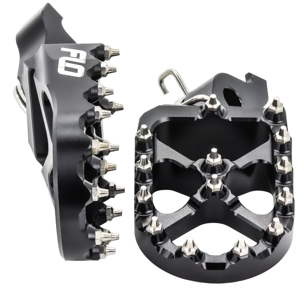 FLO MOTORSPORTS - FLO FOOT PEG HON BLACK - Image 1