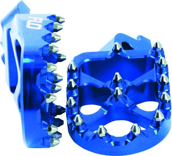 FLO MOTORSPORTS - PRO SERIES FOOT PEGS BLUE YAM - Image 1