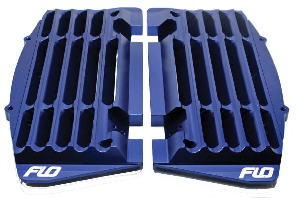 FLO MOTORSPORTS - HIGH FLOW RADIATOR BRACES BLUE - Image 1