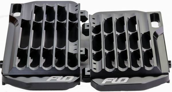 FLO MOTORSPORTS - HIGH FLOW RADIATOR BRACES BLACK - Image 1