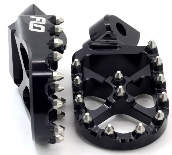 FLO MOTORSPORTS - PRO SERIES FOOT PEGS BLACK COBRA - Image 1