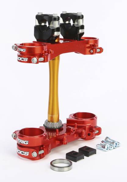 XTRIG - ROCS TECH CLAMP SET RED HONDA 22MM - Image 1