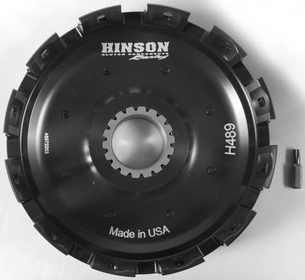 HINSON - BILLET CLUTCH BASKET HON CRF450R W/KICKSTARTER GEAR - Image 1