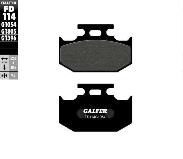 GALFER - BRAKE PADS SEMI METALLIC FD114G1054 - Image 1