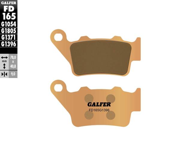 GALFER - BRAKE PADS SINTERED FD165G1396 - Image 1