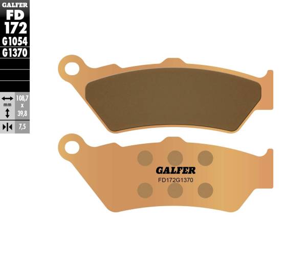 GALFER - BRAKE PADS SINTERED FD172G1370 - Image 1