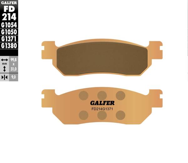 GALFER - BRAKE PADS SINTERED FD214G1371 - Image 1