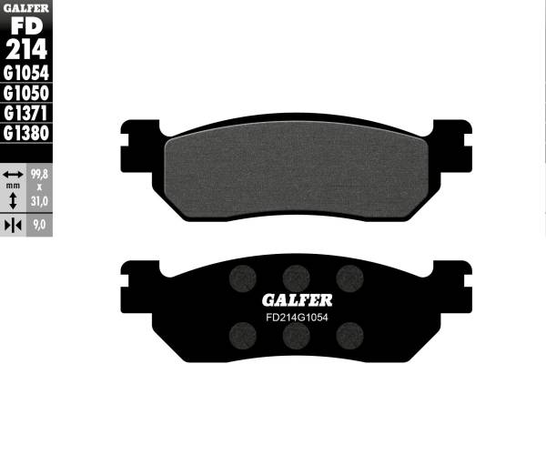 GALFER - BRAKE PADS SEMI METALLIC FD214G1054 - Image 1