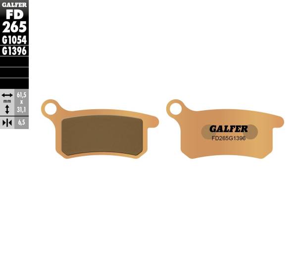 GALFER - BRAKE PADS SINTERED FD265G1396 - Image 1