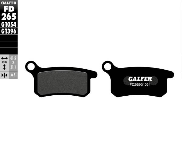 GALFER - BRAKE PADS SEMI METALLIC FD265G1054 - Image 1