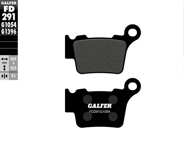 GALFER - BRAKE PADS SEMI METALLIC FD291G1054 - Image 1