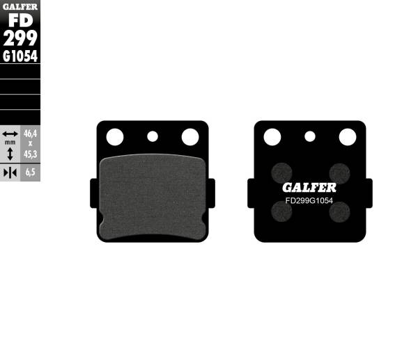 GALFER - BRAKE PADS SEMI METALLIC FD299G1054 - Image 1