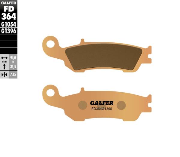 GALFER - BRAKE PADS SINTERED FD364G1396 - Image 1