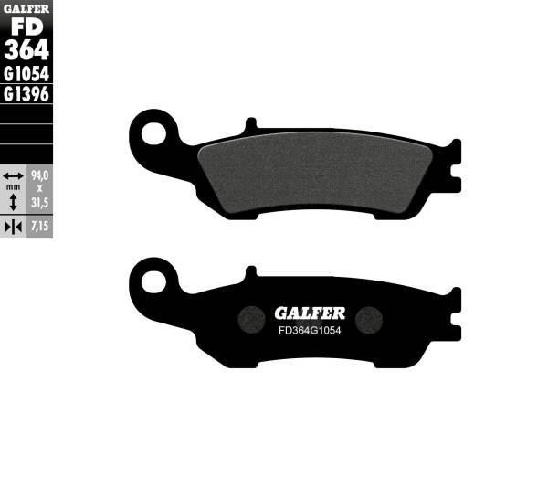 GALFER - BRAKE PADS SEMI METALLIC FD364G1054 - Image 1