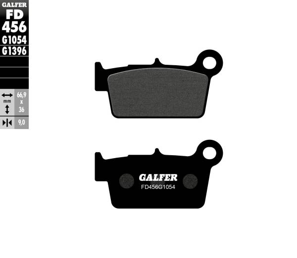 GALFER - BRAKE PADS SEMI METALLIC FD456G1054 - Image 1