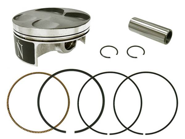 NAMURA - PISTON KIT FRGD CHRM COMP CYL 76.96/+0.01 12.6:1 KAW/SUZ - Image 1