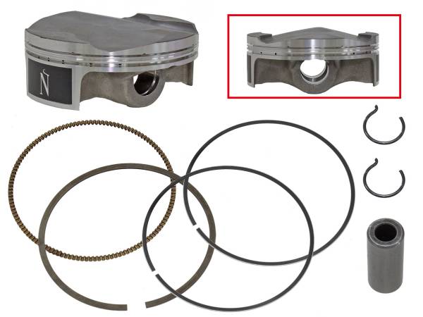 NAMURA - PISTON KIT FORGED NIKASIL CYL 77.96/STD 13.9:1 HUS/HUSQ/KTM - Image 1