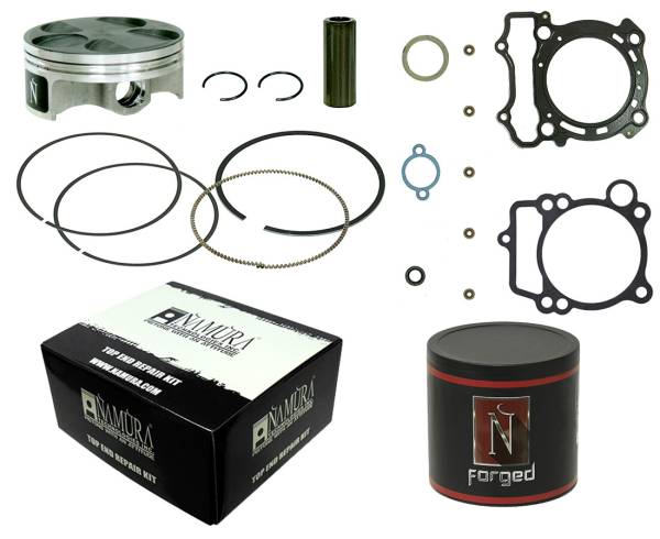 NAMURA - TOP END KIT HC FORGED 76.95/+0.01 13.5:1 GAS/YAM - Image 1