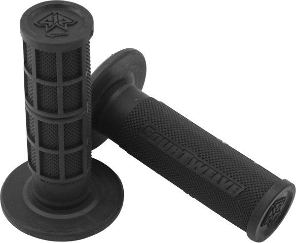 FOUR TWELVE - PEE WEE / PIT BIKE MINI GRIPS 7/8" (BLACK) - Image 1