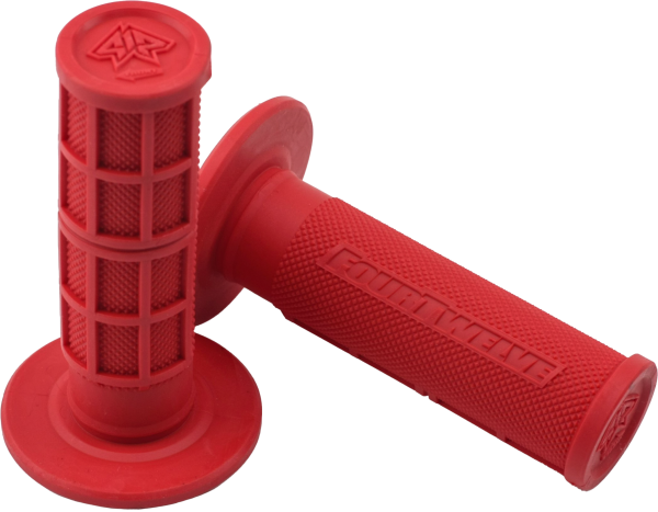 FOUR TWELVE - PEE WEE / PIT BIKE MINI GRIPS 7/8" (RED) - Image 1