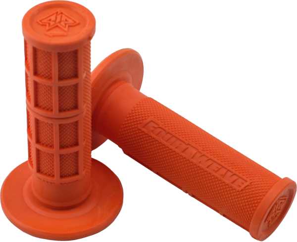 FOUR TWELVE - PEE WEE / PIT BIKE MINI GRIPS 7/8" (ORANGE) - Image 1