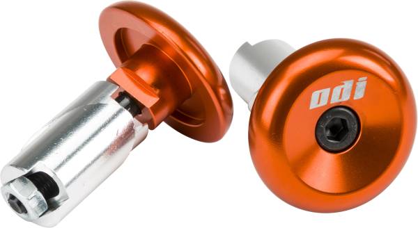 ODI - ALUMINUM BAR END PLUGS ORANGE - Image 1