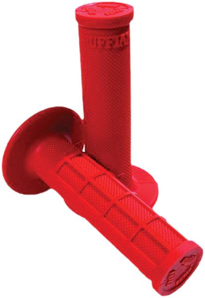 ODI - RUFFIAN HALF WAFFLE GRIPS RED - Image 1