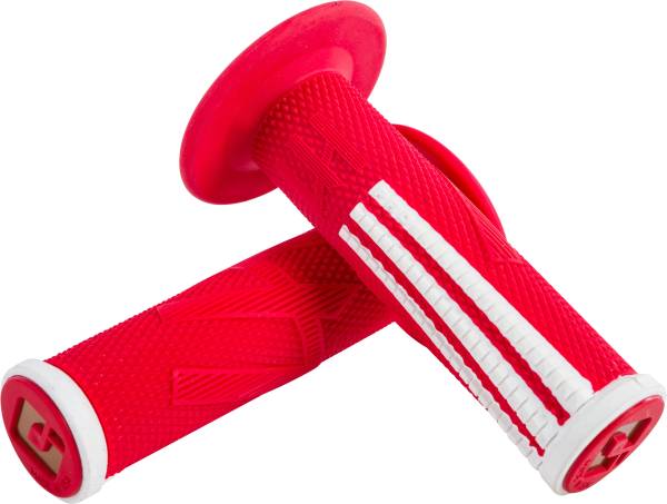 ODI - EMIG2 PRO V2 LOCK-ON GRIP RED/WHITE - Image 1