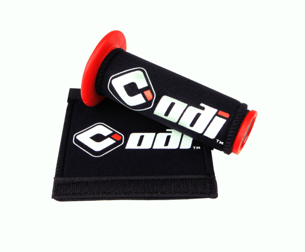 ODI - GRIP COVERS BLACK W/LOGO - Image 1