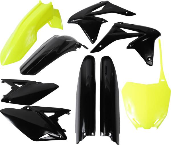 ACERBIS - FULL PLASTIC KIT FLUORESCENT YELLOW/BLACK - Image 1