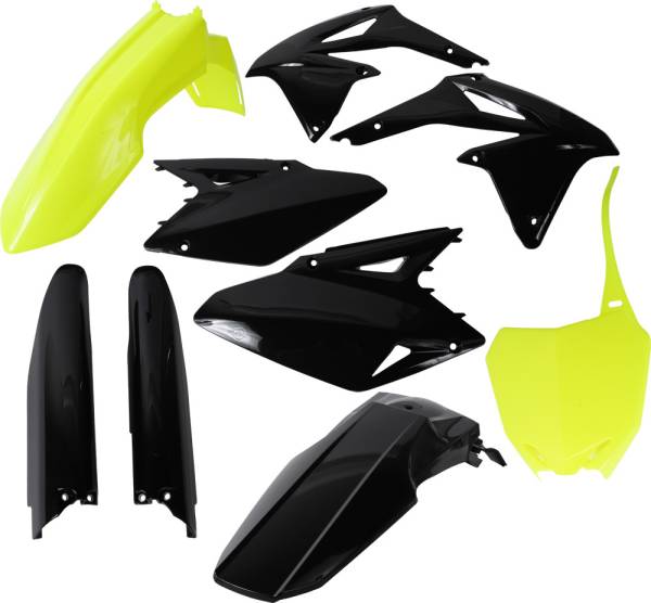 ACERBIS - FULL PLASTIC KIT FLUORESCENT YELLOW/BLACK - Image 1