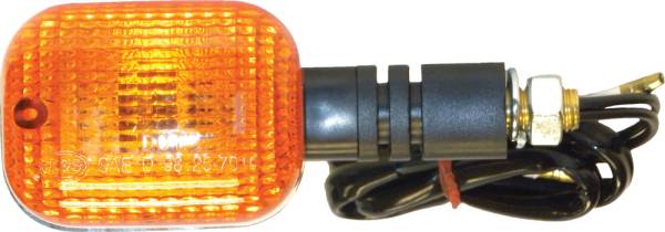 K&S - UNIVERSAL SIGNAL LIGHTS BLACK W/AMBER LENS - Image 1