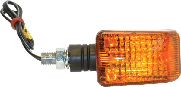 K&S - UNIVERSAL SIGNAL LIGHTS BLACK W/AMBER LENS - Image 1