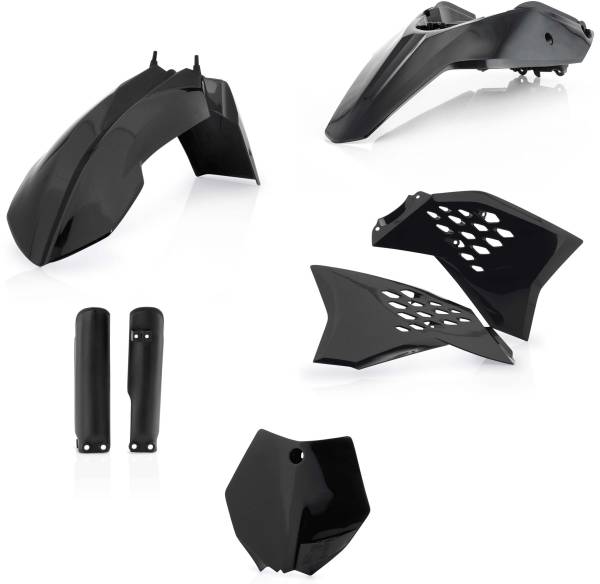 ACERBIS - FULL PLASTIC KIT BLACK - Image 1