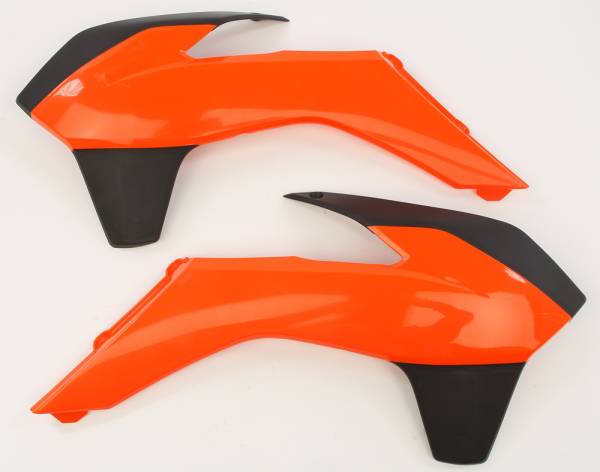 ACERBIS - RADIATOR SHROUD ORANGE/BLACK - Image 1