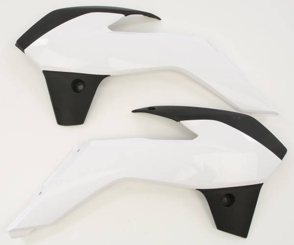 ACERBIS - RADIATOR SHROUD WHITE/BLACK - Image 1