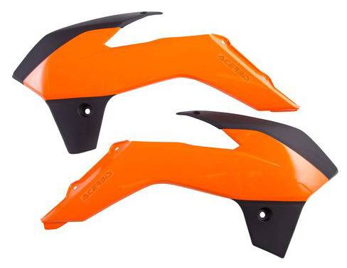 ACERBIS - RADIATOR SHROUD ORANGE/BLACK - Image 1