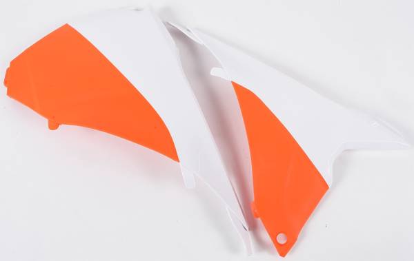 ACERBIS - AIRBOX COVERS WHITE/ORANGE - Image 1