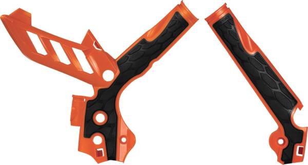 ACERBIS - X-GRIP FRAME GUARD ORANGE/BLACK - Image 1