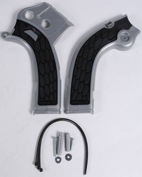 ACERBIS - X-GRIP FRAME GUARD SILVER/BLACK - Image 1